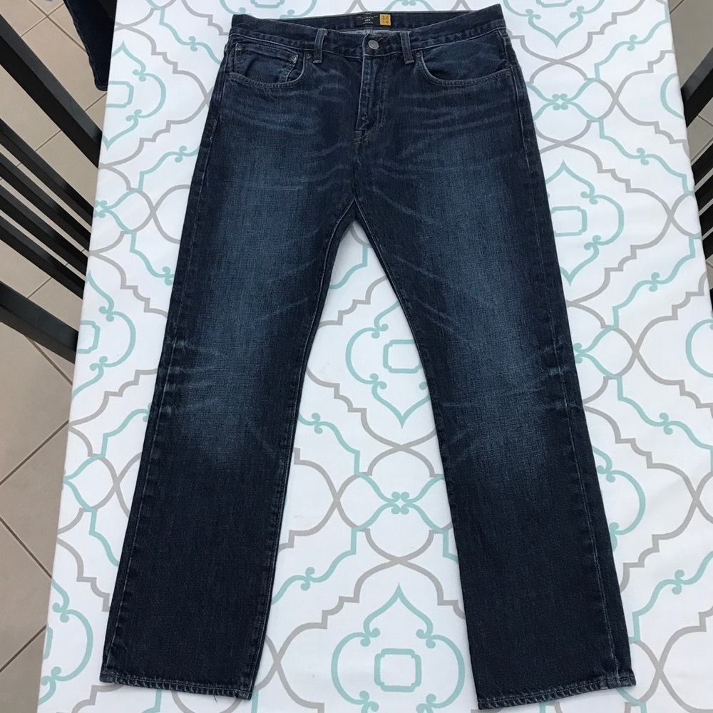32X28.5โ๐๐J. CREW! DARK! FADED!๐๐SLIM FIT 484! - Picture 1 of 8